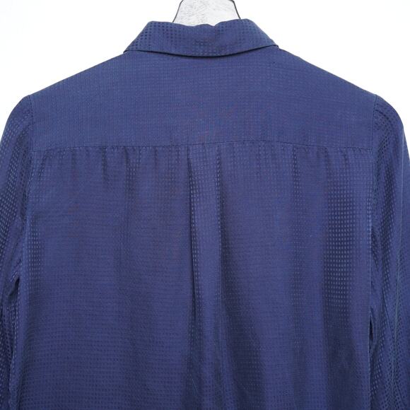 Theory Women's Embossed Checked Blouse - Picture 6 of 11